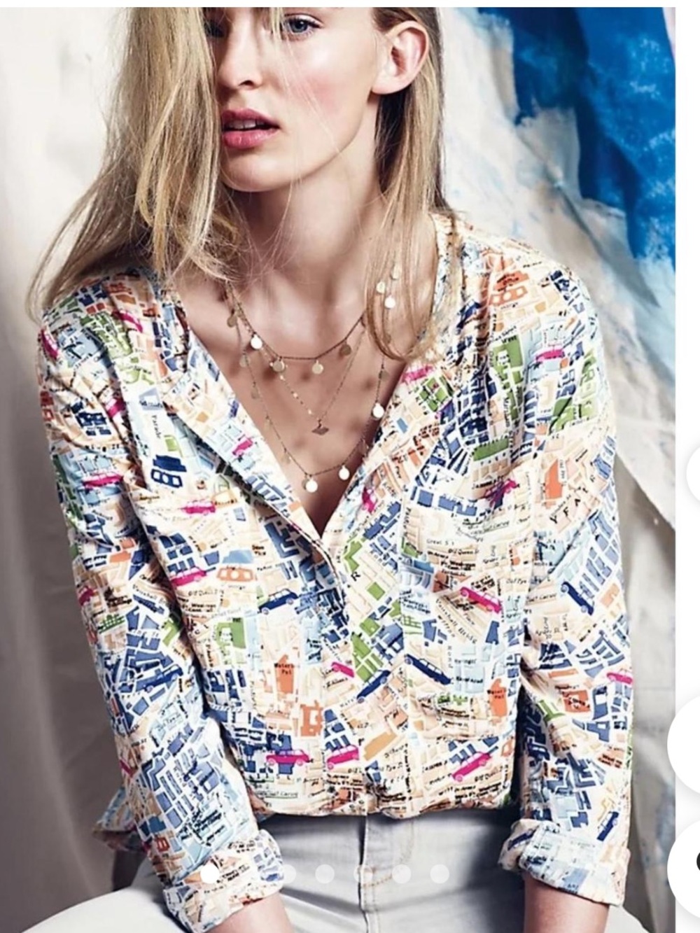 Anthropologie Maeve London
Map Blouse size 6